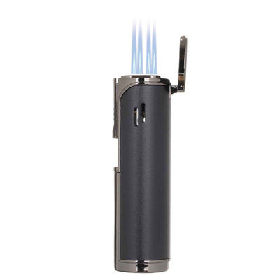 Зажигалка сигарная Honest, пятиструйное пламя, оружейная сталь 465-Gunmetal