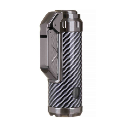 Зажигалка сигарная Honest, тройное пламя, с пробойником, карбон 835-Carbon