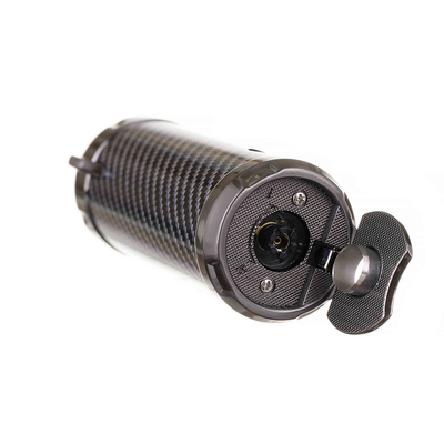 Зажигалка сигарная Honest, тройное пламя, с пробойником, карбон 835-Carbon