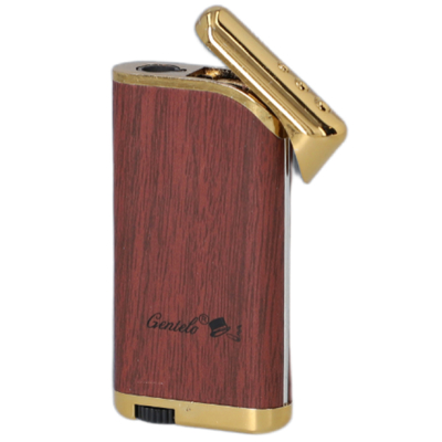 Зажигалка Gentelo Gold-Burgundy Wood 4-2500