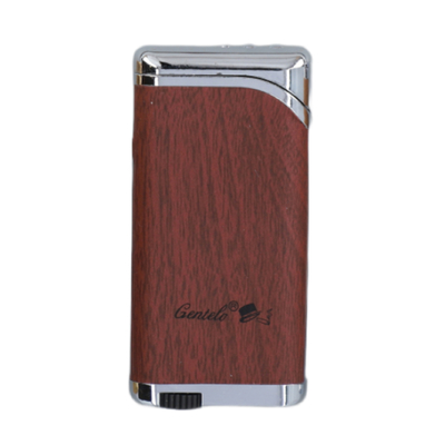 Зажигалка Gentelo Silver-Burgundy Wood 4-2500