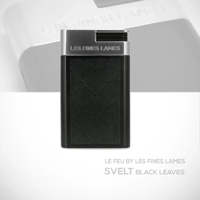 Зажигалка LE FEU SVELT - Black Leaves, LF4503001