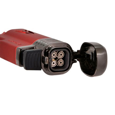 Зажигалка Lotus Defiant Red Matte & Dark Gunmetal 6530