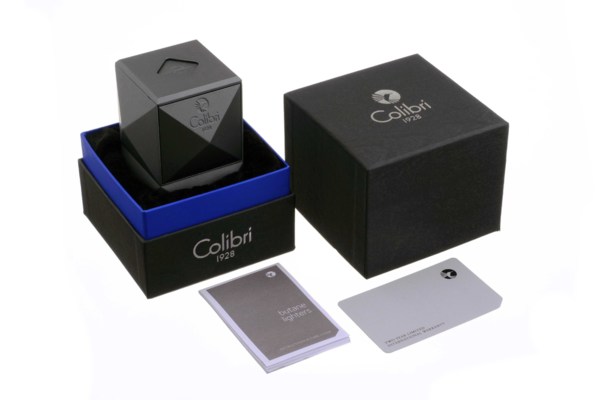 Зажигалка настольная Colibri Quasar, тройное турбопламя, Черный лак LI710T1