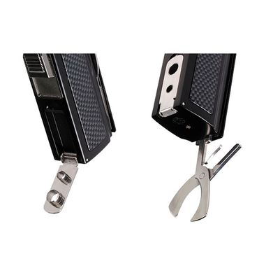 Зажигалка настольная Lotus Dominator Black Matte & Carbon Fiber LBLT20000