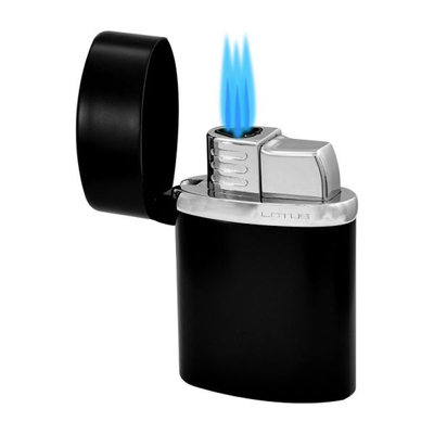 Зажигалка настольная Lotus Terminator III Black & Chrome T3B