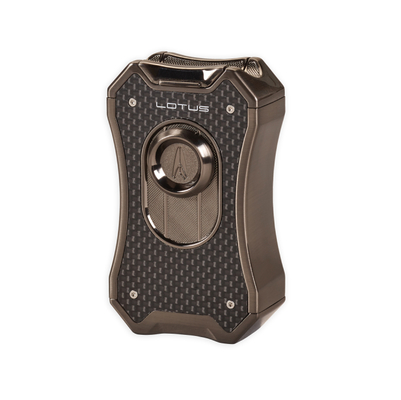 Зажигалка настольня Lotus Emperor Black Carbon fiber & Gunmetal T9010