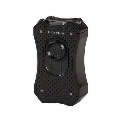 Зажигалка настольня Lotus Emperor Black Perforated & Black T9000