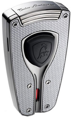 Зажигалка Tonino Lamborghini Forza Silver Carbon Fiber TL TTR003003