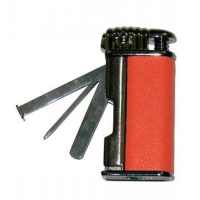 Зажигалка трубочная Vertigo Puffer Pipe Brown & Chrome