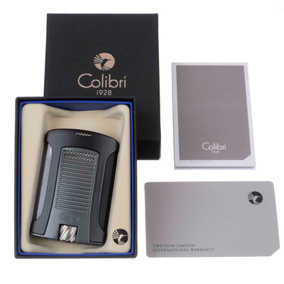 Зажигалка сигарная Colibri Daytona, черно-серая LI770T11